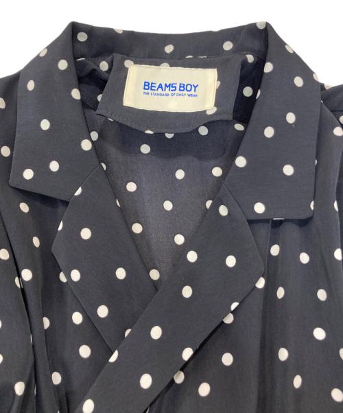 BEAMS BOY（ビームスボーイ）BEAMS BOY (ビームスボーイ) ドット & ギンガム カシュクール ワンピース ブラック サイズ:サイズ表記無し 未使用品の古着・服飾アイテム