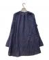 45R (フォーティファイブ・アール) 二重織の水玉プリントブラウス（インディゴ） ネイビー サイズ:3：12000円