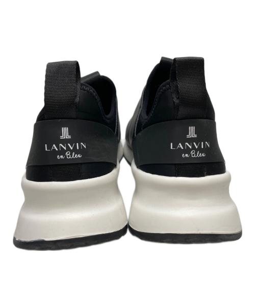 LANVIN en Bleu（ランバンオンブルー）LANVIN en Bleu (ランバンオンブルー) 厚底スリッポンスニーカー ブラック サイズ:24 1/2の古着・服飾アイテム