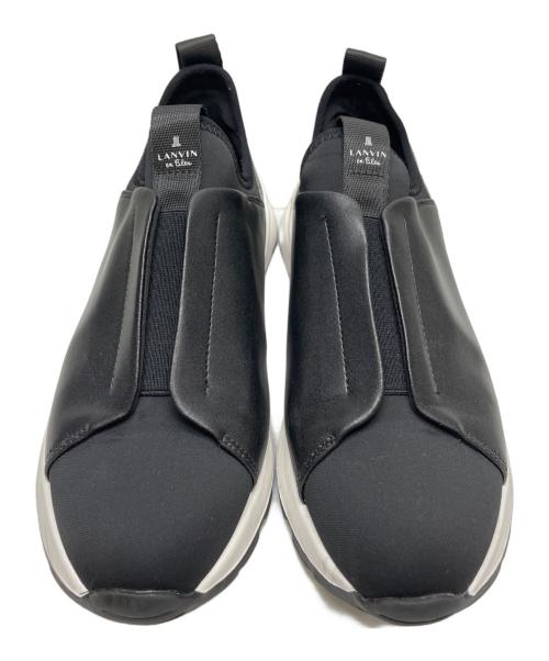 LANVIN en Bleu（ランバンオンブルー）LANVIN en Bleu (ランバンオンブルー) 厚底スリッポンスニーカー ブラック サイズ:24 1/2の古着・服飾アイテム
