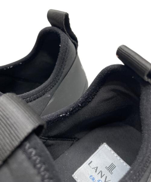 LANVIN en Bleu（ランバンオンブルー）LANVIN en Bleu (ランバンオンブルー) 厚底スリッポンスニーカー ブラック サイズ:24 1/2の古着・服飾アイテム