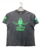 stussy×UNDEFEATEDステューシー×アンディフィーテッド）の古着「ペイントTee」｜ブラック