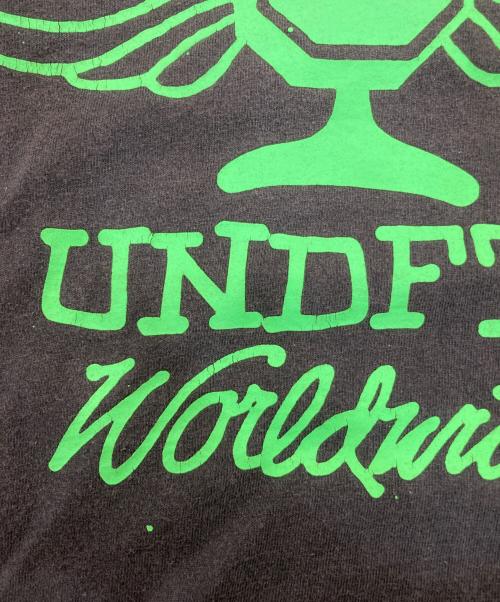 stussy（ステューシー）stussy (ステューシー) UNDEFEATED (アンディフィーテッド) ペイントTee ブラック サイズ:XLの古着・服飾アイテム