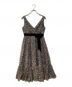 GRACE CLASSグレースクラス）の古着「レオパードドレープOP」｜ブラウン