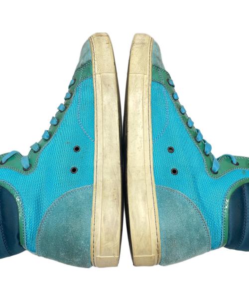 LANVIN（ランバン）LANVIN (ライバン) ハイカットスニーカー ブルー サイズ:8の古着・服飾アイテム