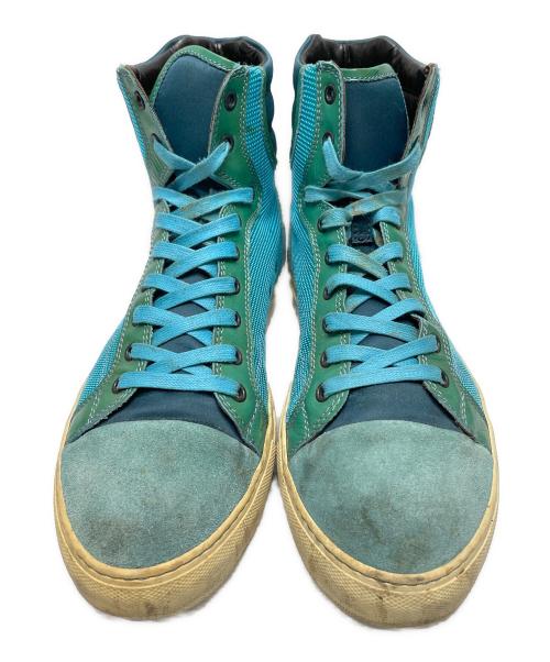 LANVIN（ランバン）LANVIN (ライバン) ハイカットスニーカー ブルー サイズ:8の古着・服飾アイテム