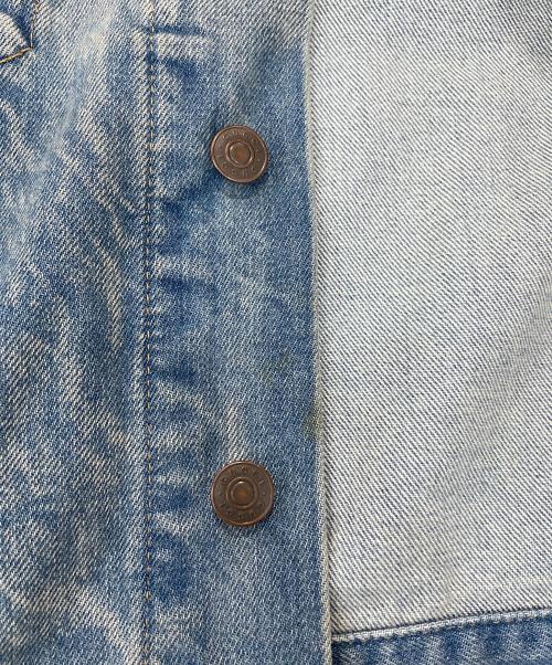 GUCCI（グッチ）GUCCI (グッチ) ロゴ刺繍デニムジャケット インディゴ サイズ:44の古着・服飾アイテム