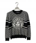 VERSACEヴェルサーチェ）の古着「メデューサ柄ニット」｜ブラック