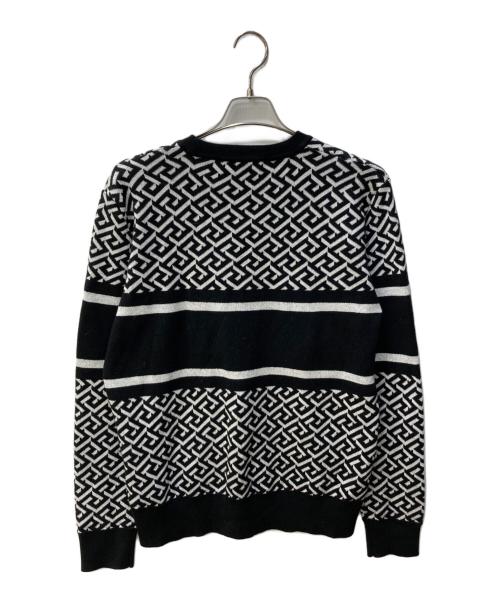 VERSACE（ヴェルサーチェ）VERSACE (ヴェルサーチェ) メデューサ柄ニット ブラック サイズ:SIZE 48の古着・服飾アイテム