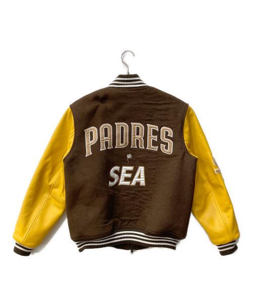 WIND AND SEA（ウィンダンシー）WIND AND SEA (ウィンダンシー) GENUINE MERCHANDISE (ジェニュイン マーチャンダイズ) スタジャン ブラウン サイズ:Mの古着・服飾アイテム