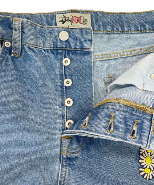 stussy（ステューシー）stussy (ステューシー) NOMA t.d. (ノーマティーディー) 刺繍デニムパンツ インディゴ サイズ:32の古着・服飾アイテム