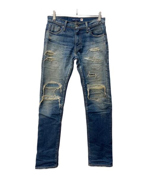 LEVI'S MADE&CRAFTED（リーバイスメイドクラフテッド）LEVI'S MADE&CRAFTED (リーバイスメイドクラフテッド) ダメージ加工セルビッチデニムパンツ インディゴ サイズ:W30の古着・服飾アイテム