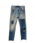 LEVI'S MADE&CRAFTED（リーバイスメイドクラフテッド）の古着「パッチワーク加工デニムパンツ」｜インディゴ