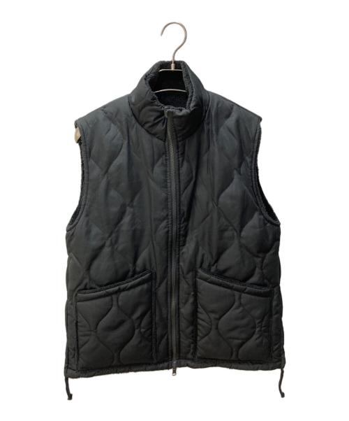 TAION（タイオン）TAION (タイオン) ミリタリー リバーシブル ハイネック ダウンベスト ブラック サイズ:Mの古着・服飾アイテム