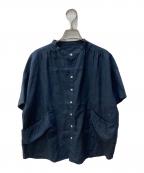 快晴堂カイセイドウ）の古着「リネンシャツ」｜インディゴ