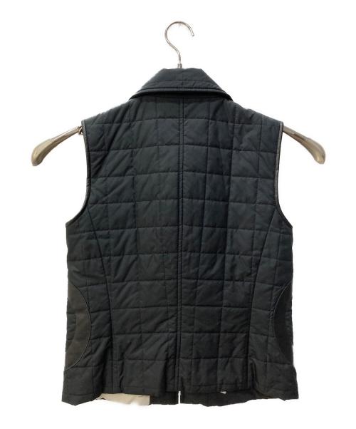 Salvatore Ferragamo（サルヴァトーレ フェラガモ）Salvatore Ferragamo (サルヴァトーレ フェラガモ) レザーロゴベスト ブラック サイズ:6の古着・服飾アイテム