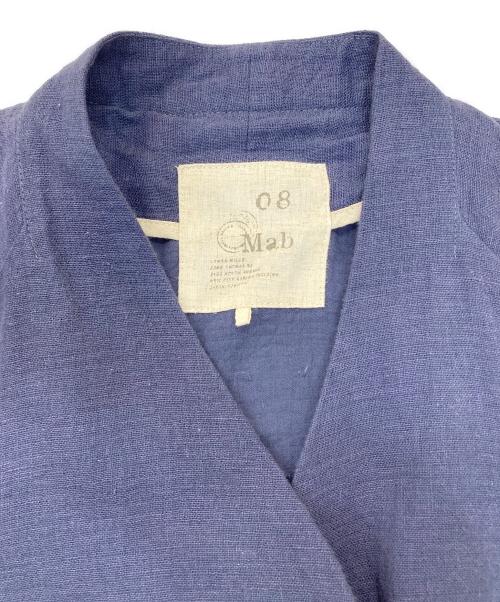 08MAB（ゼロハチマブ）08MAB (ゼロハチマブ) リネン混コットンワンピース インディゴ サイズ:M～Lの古着・服飾アイテム