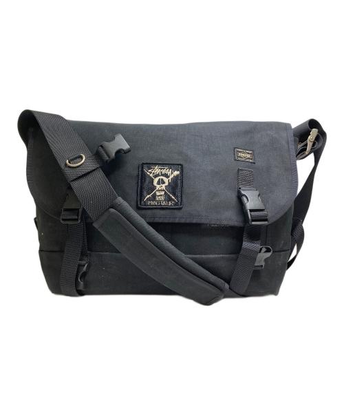 stussy（ステューシー）stussy (ステューシー) PORTER (ポーター) ショルダーバッグ ブラックの古着・服飾アイテム
