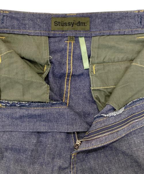 stussy（ステューシー）stussy (ステューシー) デニムカーゴパンツ インディゴ サイズ:34の古着・服飾アイテム
