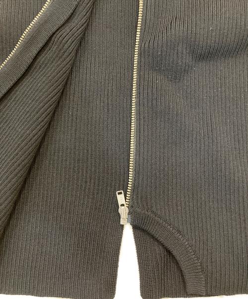 MAISON SPECIAL（メゾンスペシャル）MAISON SPECIAL (メゾンスペシャル) ジップリブニットトップス ブラック サイズ:FREEの古着・服飾アイテム