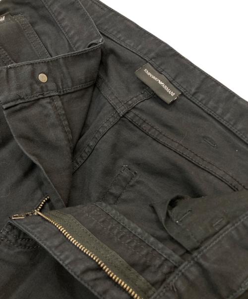 EMPORIO ARMANI（エンポリオアルマーニ）EMPORIO ARMANI (エンポリオアルマーニ) ストレッチデニムパンツ ブラック サイズ:W32の古着・服飾アイテム