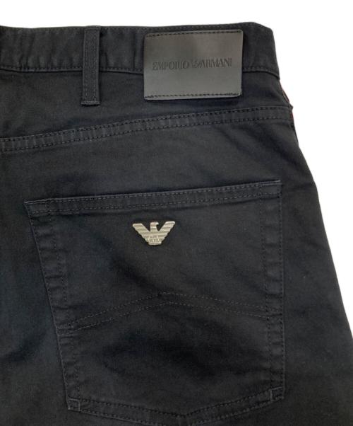 EMPORIO ARMANI（エンポリオアルマーニ）EMPORIO ARMANI (エンポリオアルマーニ) ストレッチデニムパンツ ブラック サイズ:W32の古着・服飾アイテム