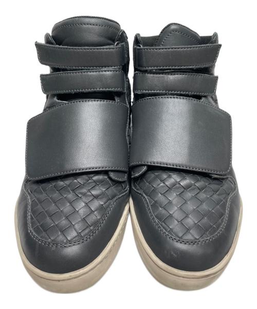 BOTTEGA VENETA（ボッテガベネタ）BOTTEGA VENETA (ボッテガベネタ) ハイカットスニーカー グレー サイズ:42の古着・服飾アイテム