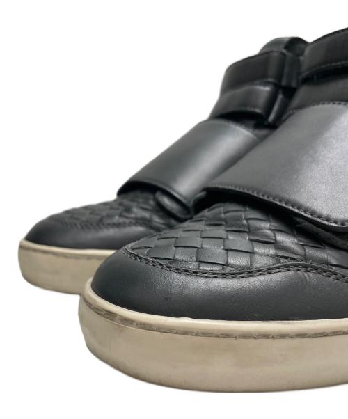 BOTTEGA VENETA（ボッテガベネタ）BOTTEGA VENETA (ボッテガベネタ) ハイカットスニーカー グレー サイズ:42の古着・服飾アイテム