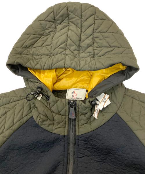 MONCLER GRENOBLE（モンクレール グルノーブル）MONCLER GRENOBLE (モンクレール グルノーブル) MAGLIA CARDIGAN ネイビー×グレー サイズ:XLの古着・服飾アイテム