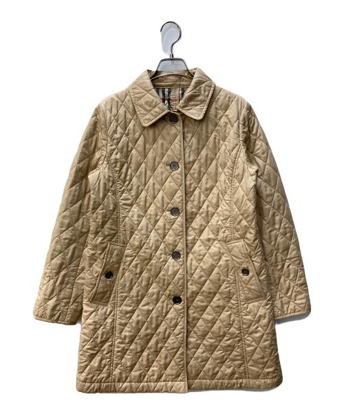 BURBERRY LONDON（バーバリーロンドン）BURBERRY LONDON (バーバリーロンドン) ノバチェックキルティングコート ベージュ サイズ:9の古着・服飾アイテム