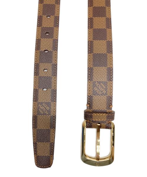 LOUIS VUITTON（ルイ ヴィトン）LOUIS VUITTON (ルイ ヴィトン) サンチュール エリプス ベルト ダミエキャンバス ブラウンの古着・服飾アイテム