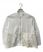 Adam et Ropeアダム エ ロペ）の古着「ドロストシアーメッシュカーディガン」｜ホワイト