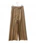 MUSE de Deuxieme Classe（ミューズ ドゥーズィエム クラス）の古着「GABARDINE WIDE PANT」｜ベージュ