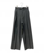 Whim Gazetteウィムガゼット）の古着「ワイドタックパンツ」｜グレー