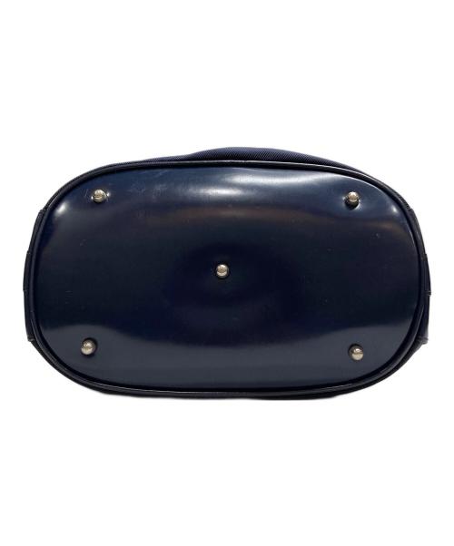 GUCCI（グッチ）GUCCI (グッチ) バンブーハンドル巾着ショルダーバッグ ネイビーの古着・服飾アイテム