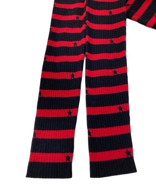 RED VALENTINO（レッドヴァレンティノ）RED VALENTINO (レッドヴァレンティノ) ボーダーカットソー レッド サイズ:XSの古着・服飾アイテム