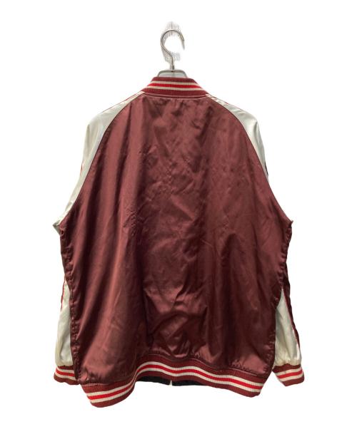 stussy（ステューシー）stussy (ステューシー) リバーシブルスカジャン ブラック×レッド サイズ:XLの古着・服飾アイテム