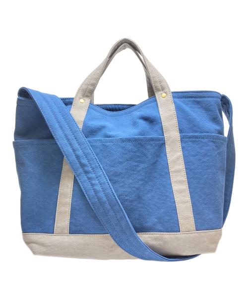TEJIKA（テジカ）TEJIKA (テジカ) キャンバス2WAYバッグ ブルーの古着・服飾アイテム