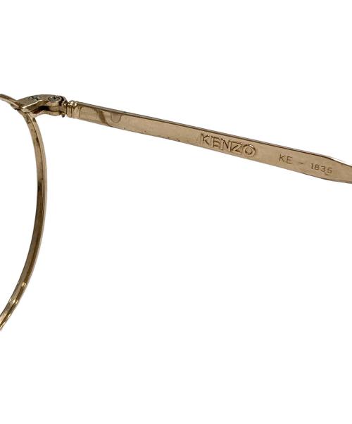 KENZO（ケンゾー）KENZO (ケンゾー) 眼鏡 ゴールドの古着・服飾アイテム