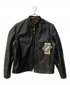 SCHOTT BROS.ショット）の古着「シングルライダースジャケット」｜ブラック