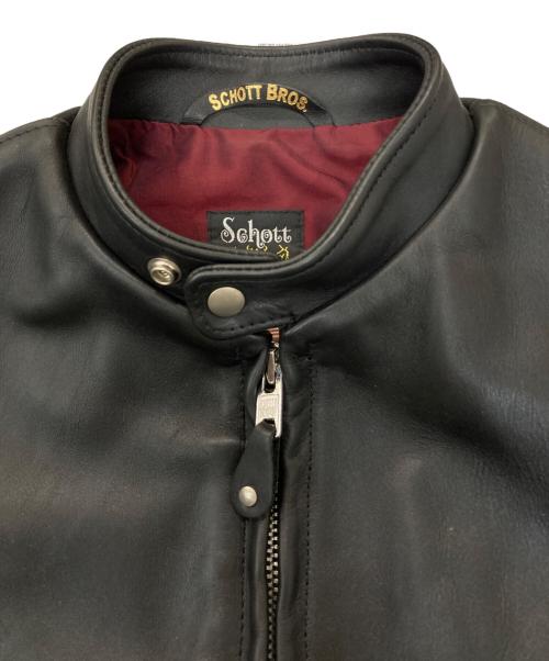 SCHOTT BROS.（ショット）SCHOTT BROS. (ショットブロス) シングルライダースジャケット ブラック サイズ:44の古着・服飾アイテム