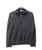 ARMANI COLLEZIONIアルマーニ コレツィオーニ）の古着「ハーフジップニット」｜ブラック