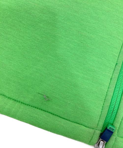 ARMANI EXCHANGE（アルマーニ エクスチェンジ）ARMANI EXCHANGE (アルマーニ エクスチェンジ) メッシュ切替 ボンディングジップアップパーカー グリーン サイズ:Lの古着・服飾アイテム