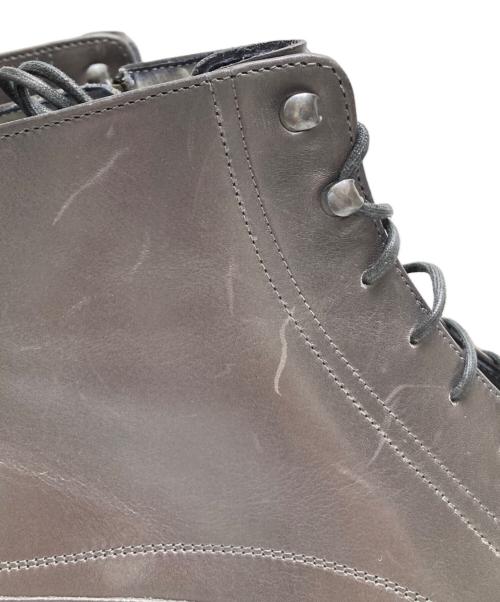 EMPORIO ARMANI（エンポリオアルマーニ）EMPORIO ARMANI (エンポリオアルマーニ) ショートブーツ グレー サイズ:43の古着・服飾アイテム