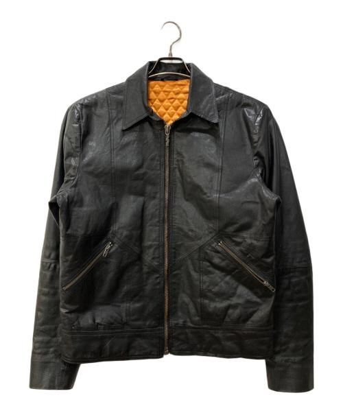 NUDIE JEANS（ヌーディー・ジーンズ）NUDIE JEANS (ヌーディー・ジーンズ) ラムレザージャケット ブラック サイズ:XLの古着・服飾アイテム