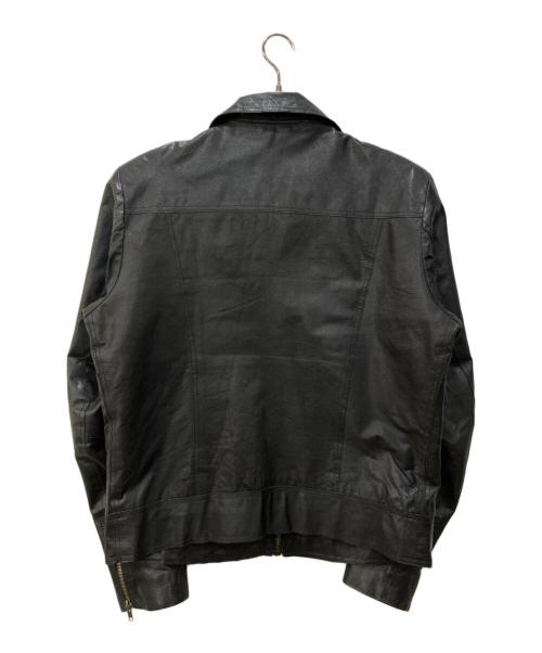 NUDIE JEANS（ヌーディー・ジーンズ）NUDIE JEANS (ヌーディー・ジーンズ) ラムレザージャケット ブラック サイズ:XLの古着・服飾アイテム