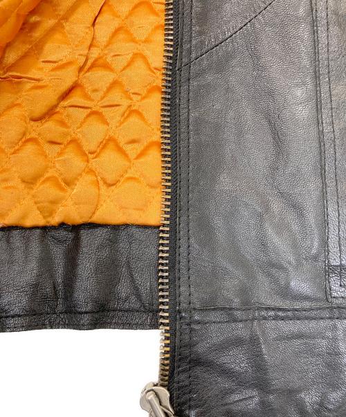 NUDIE JEANS（ヌーディー・ジーンズ）NUDIE JEANS (ヌーディー・ジーンズ) ラムレザージャケット ブラック サイズ:XLの古着・服飾アイテム
