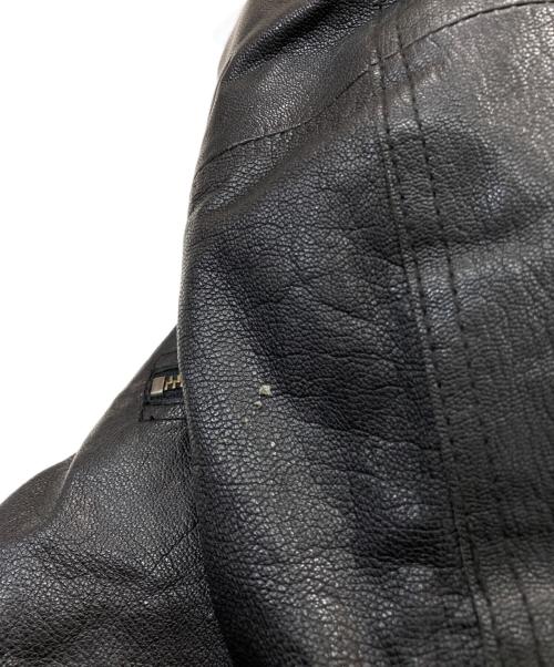 NUDIE JEANS（ヌーディー・ジーンズ）NUDIE JEANS (ヌーディー・ジーンズ) ラムレザージャケット ブラック サイズ:XLの古着・服飾アイテム