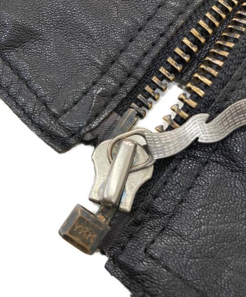 NUDIE JEANS（ヌーディー・ジーンズ）NUDIE JEANS (ヌーディー・ジーンズ) ラムレザージャケット ブラック サイズ:XLの古着・服飾アイテム