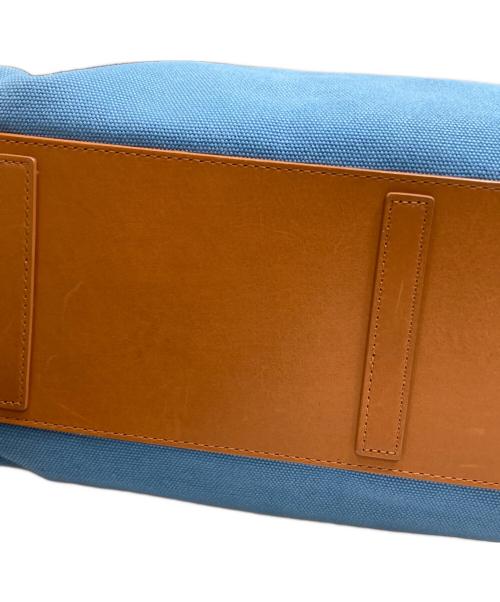 RALPH LAUREN（ラルフローレン）RALPH LAUREN (ラルフローレン) 2wayキャンバストートバッグ ブルーの古着・服飾アイテム